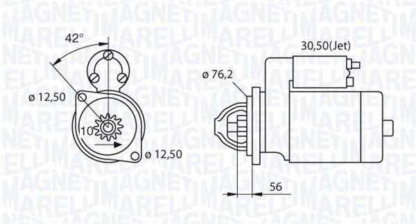 MAGNETI MARELLI starteris 063521250420